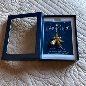 NWT Gold Angelica Guardian Angel pin